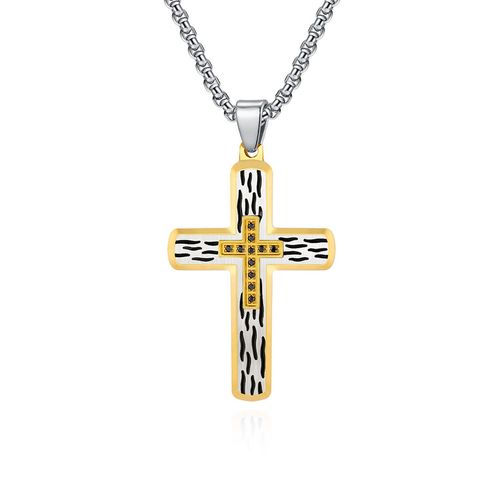 18K Gold Plated Pendant Christian Jewelry Cross Pendant Necklace