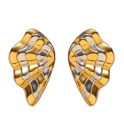 Vintage  Gold&silver butterfly Wing Earrings Stainless Steel Fashion Stud Earrings for Women