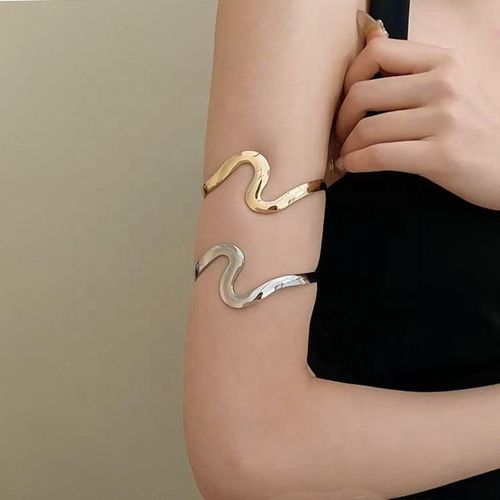 New Delicate Adjustable 18k Gold Plated Arm Cuff Bracelet