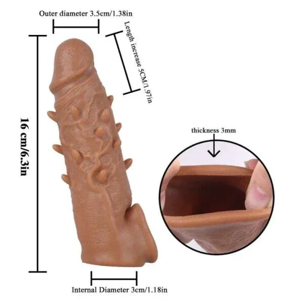 KY26 - Textured Penis Extension Sleeve UAE COD