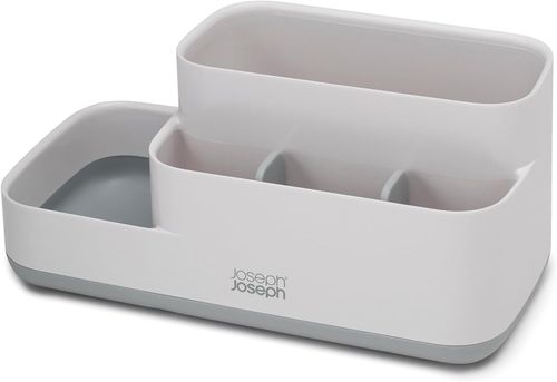 Joseph Joseph EasyStore Bathroom Caddy, GreyWhite, 11.9 x 11.6 x 24.9 cm