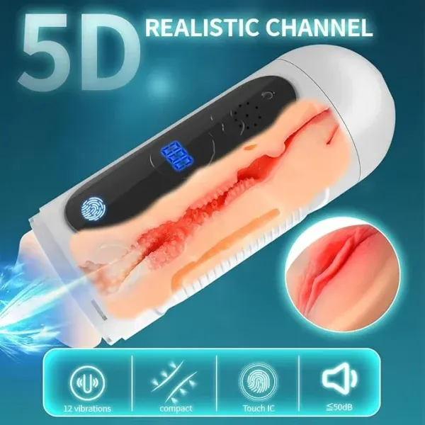 YB34-2-in-1 Realistic Textured 3D Sleeve Male Masturbator UAE COD