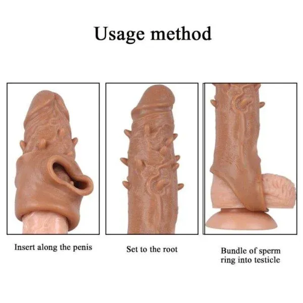 KY26 - Textured Penis Extension Sleeve UAE COD