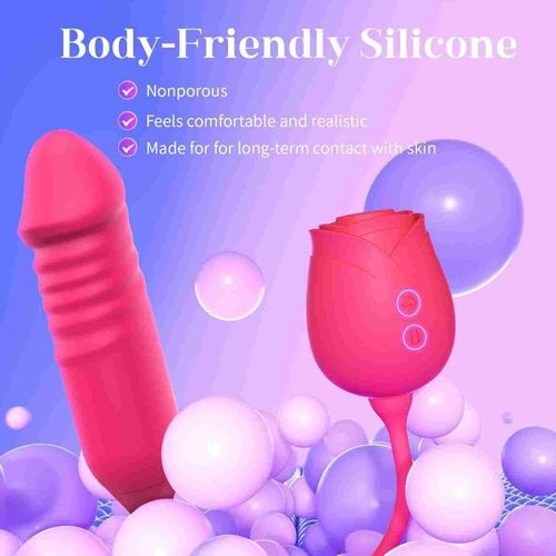 KY03-Rose Thrusting & Suction Vibrator