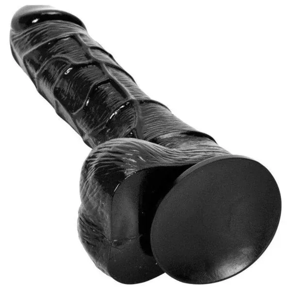 KY32-Black Soft Realistic Silicone Dildo UAE COD