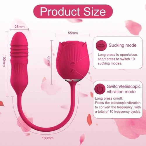 KY03-Rose Thrusting & Suction Vibrator
