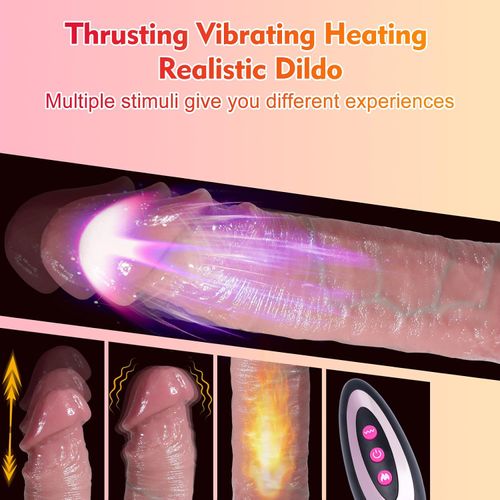 KY10-Remote-Control Thrusting Dildo
