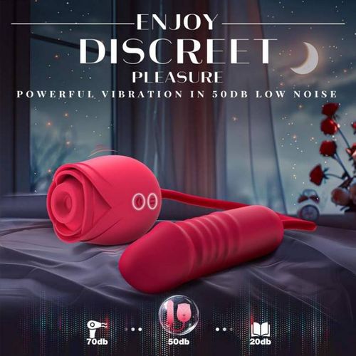 KY03-Rose Thrusting & Suction Vibrator