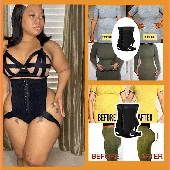 🔥49% OFF 💕Cuff tummy trainer**Femme Exceptional Shapewear color：black size： XXL