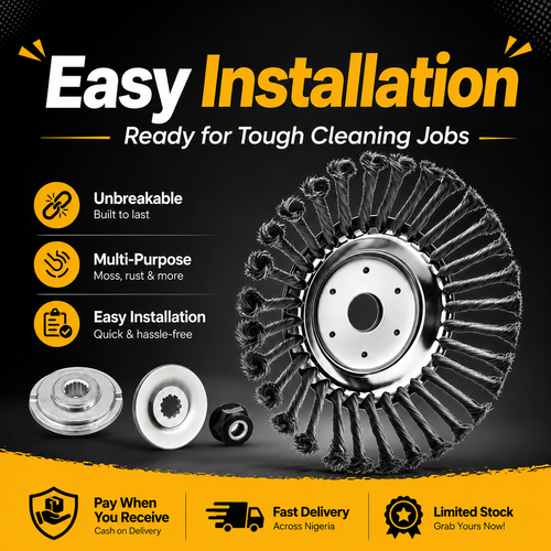 promotion! 10 inch unbreakable wired trimmer blade and weed eater head, durable steel wire cutter equipped with adapter kit, great for removing grass, moss and rust, compatible with gardening lawnmower, free shipping and cash on delivery
