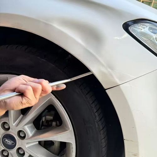 Portable multi-functional car emergency tool with adjustable length, designed as long reach and pin removal hook. Practical accessory for vehicle maintenance and emergency use, free shipping and cash on delivery
