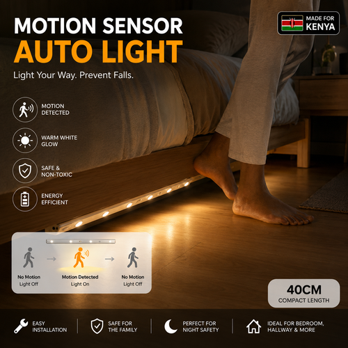🔥HOT SALE🔥 COD！Smart Motion-Activated LED Light — Wireless, Ultra-Thin Ambient Lamp for Cabinets and Wardrobes.Nairobi stock ships within 48H, delivered within 3days
