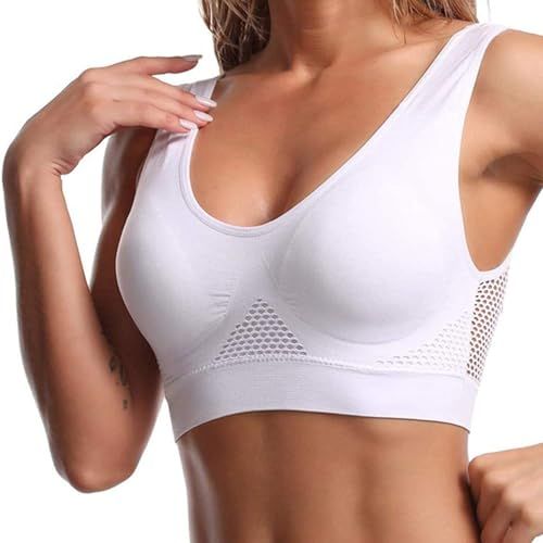 🔥HOT SALE🔥 COD！Plus Size Sports Bra — Breathable Mesh, Strong Support, Lace-Up Back for Running and Yoga.Nairobi stock ships within 48H, delivered within 3days