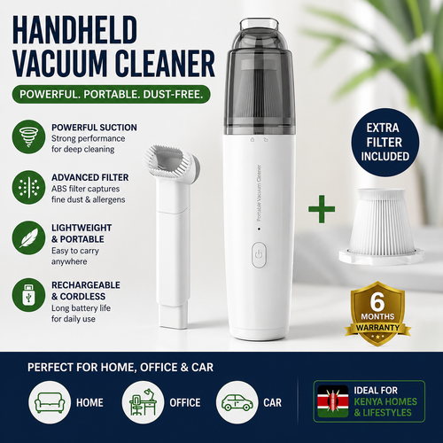 🔥HOT SALE🔥 COD！Handheld Wireless Vacuum — Mini High-Power Cleaner for Car and Home.Nairobi stock ships within 48H, delivered within 3days