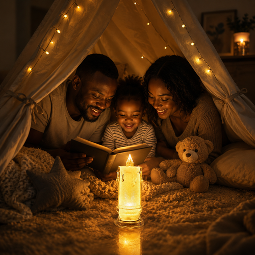 Warm LED Candle Lamp for Romantic Home Decor in Kenya