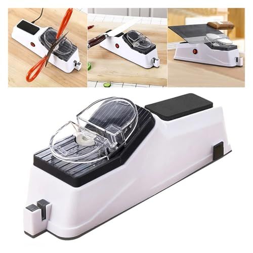🔥HOT SALE🔥 COD！Electric Knife Sharpener — Portable Kitchen Knife Sharpening Machine with Sharpening Stone for Home Use.Nairobi stock ships within 48H, delivered within 3days