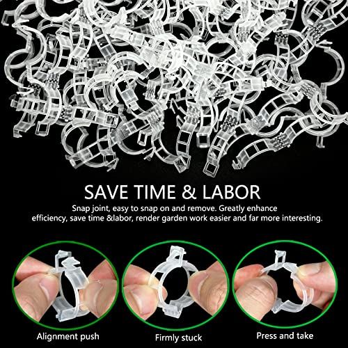 🔥HOT SALE🔥 COD！Send 5 items！500 White Plastic Plant Clips — Strong and Durable Trellis Supports for Tomato, Grape, and Other Vegetable Vines.Nairobi stock ships within 48H, delivered within 3days