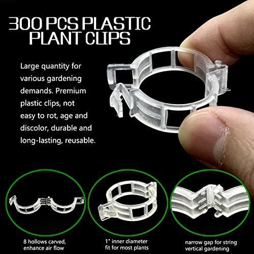🔥HOT SALE🔥 COD！Send 5 items！500 White Plastic Plant Clips — Strong and Durable Trellis Supports for Tomato, Grape, and Other Vegetable Vines.Nairobi stock ships within 48H, delivered within 3days