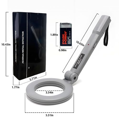 🔥HOT SALE🔥 COD！    Metal Detector,180°Rotating Probe,Built-in Sensing Wire Enclosure,Convenient to Carry,ABS Material,Suitable for Outdoor Treasure Hunting in Multiple Scenarios