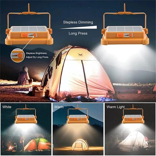 🔥HOT SALE🔥 COD！Solar Portable Rechargeable Work Light,16500mAh 120W Magnetic Flood Battery Work Light Outedoor LED Camping Lights Waterproof for Job Site Repair,Camping, Hiking, Emergency