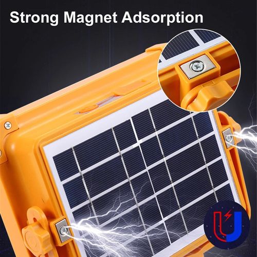 🔥HOT SALE🔥 COD！Solar Portable Rechargeable Work Light,16500mAh 120W Magnetic Flood Battery Work Light Outedoor LED Camping Lights Waterproof for Job Site Repair,Camping, Hiking, Emergency