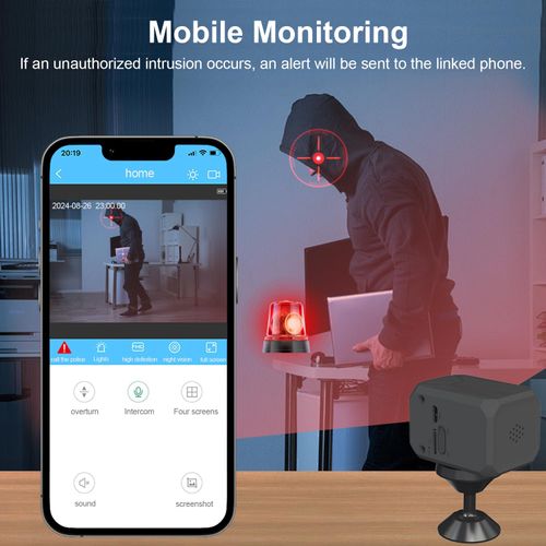🔥Hot Seller🔥 COD！   1440P HD Mini WiFi Security Camera Indoor Wireless Rechargeable Pet Home Office Surveillance with Motion Detection, Night Vision,  Cloud SD Storage & App Control