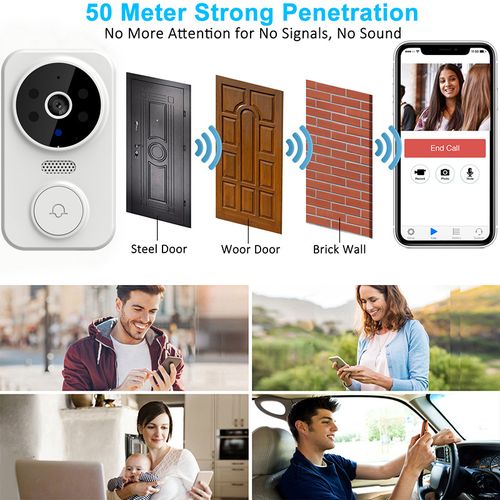 Wireless Video Doorbell Camera Kenya 1080P Smart WiFi Doorbell with Night Vision Two Way Audio Home Security