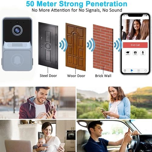 Wireless Video Doorbell Camera Kenya 1080P Smart WiFi Doorbell with Night Vision Two Way Audio Home Security