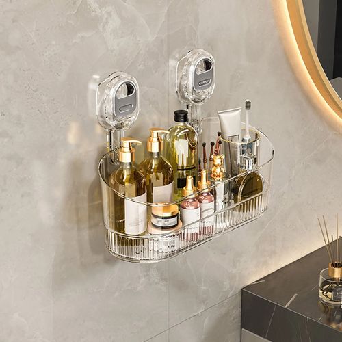 Wall Mounted Suction Storage Basket Organizer For Bathroom And Kitchen Space Saving Solution Kenya