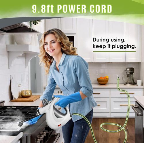 🔥Hot Seller🔥 COD！Pressurized Handheld Multi-Surface Natural Steam Cleaner with 12 pcs Accessories, Multi-Purpose Steamer for Home Use, Steamer for Cleaning Floor, Upholstery, Grout and Car