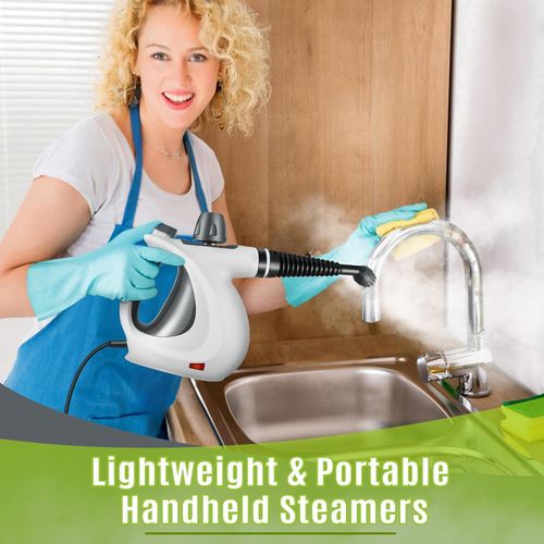 🔥Hot Seller🔥 COD！Pressurized Handheld Multi-Surface Natural Steam Cleaner with 12 pcs Accessories, Multi-Purpose Steamer for Home Use, Steamer for Cleaning Floor, Upholstery, Grout and Car