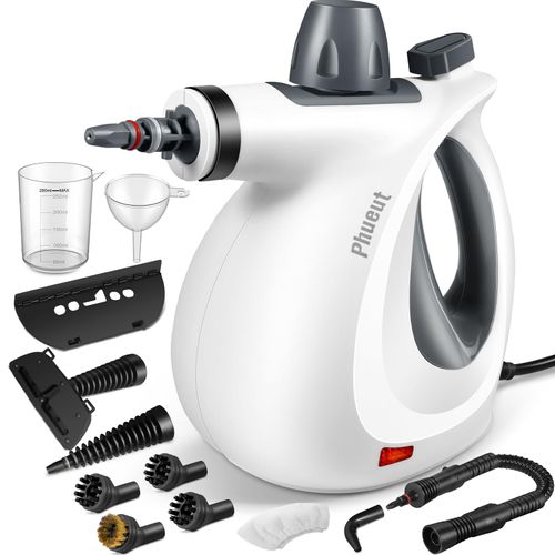 🔥Hot Seller🔥 COD！Pressurized Handheld Multi-Surface Natural Steam Cleaner with 12 pcs Accessories, Multi-Purpose Steamer for Home Use, Steamer for Cleaning Floor, Upholstery, Grout and Car
