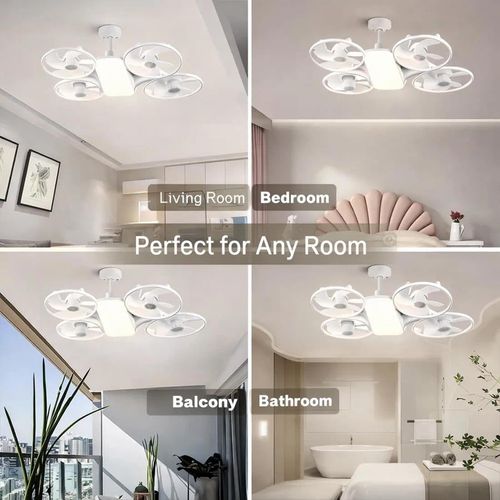 🔥Hot Seller🔥 COD！Drone Fan Light,Drone-Style LED Ceiling Fan Light,Drone-inspired Ceiling Fans with light,3 Light Colors,3 Speeds,Remote Control,for Bedroom,Living Room