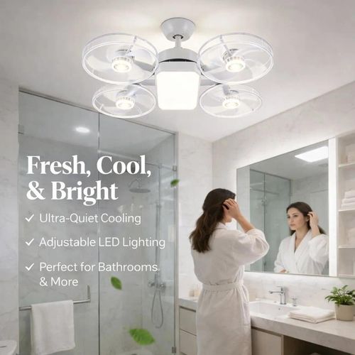 🔥Hot Seller🔥 COD！Drone Fan Light,Drone-Style LED Ceiling Fan Light,Drone-inspired Ceiling Fans with light,3 Light Colors,3 Speeds,Remote Control,for Bedroom,Living Room