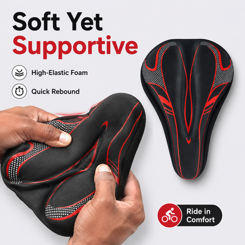 Comfort Bicycle Seat Cover | Soft Breathable Bike Saddle Cushion