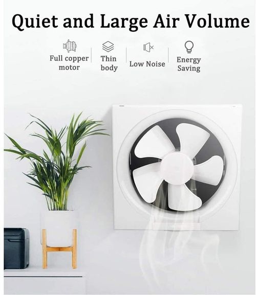 Low-noise extractor fan with wall and window dual installation options. Efficient air circulation, widely used for ventilation in kitchen and bathroom, durable and practical for home use, free shipping and cash on delivery.