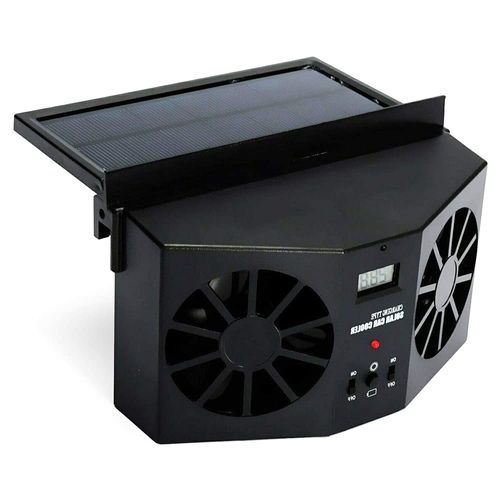 Solar energy car fan installs on front and rear windows. It provides effective ventilation and heat dissipation, energy-saving and portable, keeps air fresh inside the vehicle, free shipping and cash on delivery.