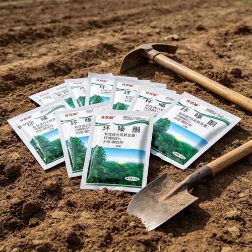 Herbicide with cyclohexazinone formula available in granule and powder forms. It clears wasteland, removes bamboos, eliminates weeds and cures plant root rot, widely used for farmland and garden maintenance, free shipping and cash on delivery.