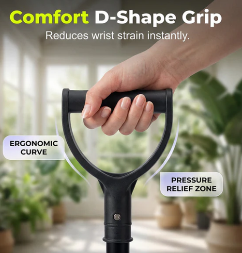 Elderly adjustable standing assist cane