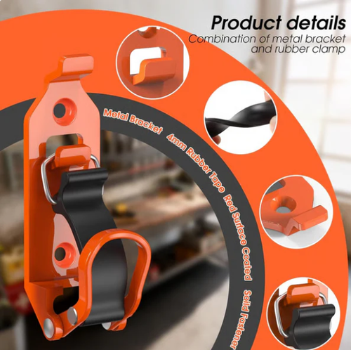 Heavy-duty tool clip ✅ Secure clamping, strong load-bearing capacity | Wall-mounted storage 🔧 (2-pack)