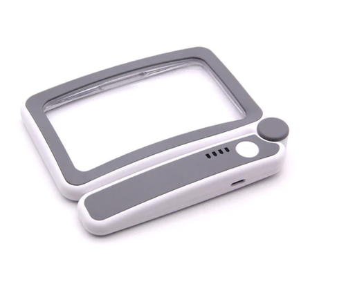 Foldable Handheld Magnifying Glass with Light, Convenient for Reading