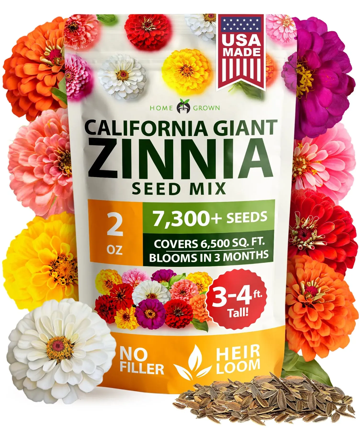 High Germination Rate Flower Seed Assortment, Hollyhock, Cosmos & Lavender Bulk Seeds for Outdoor Garden Planting