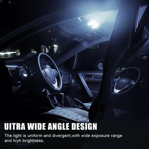 70 Pieces Super Bright White Car Interior LED Light Bulbs Kit, T10 31mm 36mm 41mm Replacement Bulbs, Plug and Play for Dome Map Reading License Plate Side Marker Lights