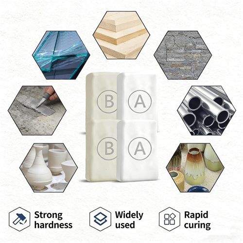 100g Fast Curing Epoxy Putty Two Part High Strength Repair Filler Clay, Multipurpose Adhesive Putty for Sculpting Modeling Crafting Bonding Plastic Metal Ceramic Wood Tile Glass Buy 1 Get 5