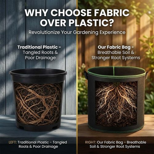 5 Gallon Heavy Duty Breathable Fabric Potato Grow Bags with Reinforced Handles, Reusable Planting Bags for Potatoes Tomatoes Herbs Flowers and Vegetables Buy 1 Get 5