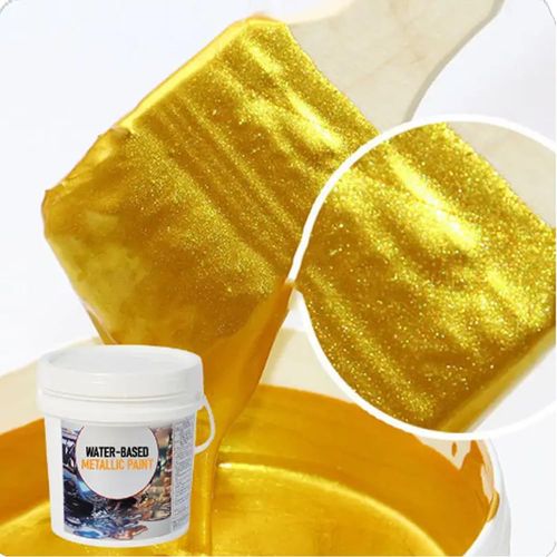 Water-Based Metallic Gold Paint and Gilding Adhesive, Weather Resistant Non-Fading Acrylic Craft Gold Leaf Varnish Suitable for Furniture Wood Metal Canvas DIY Art Supplies Buy 1 Get 2