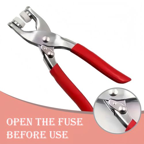 100PCS Metal Snap Buttons and Fastener Pliers Kit, Invisible Colored Metal Buckle Hand Press Pliers Sewing Button Installation Tool Set for Clothing Repair and DIY Sewing Buy 1 Get 2