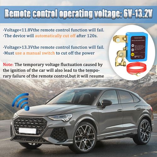 240 Amp Upgraded Remote Battery Disconnect Switch, Smart Voltage Monitoring Anti-Theft Battery Kill Switch to Avoid Parasitic Drain, Suitable for Car Truck and RV Vehicles