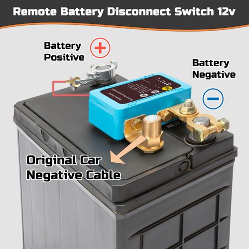 240 Amp Upgraded Remote Battery Disconnect Switch, Smart Voltage Monitoring Anti-Theft Battery Kill Switch to Avoid Parasitic Drain, Suitable for Car Truck and RV Vehicles