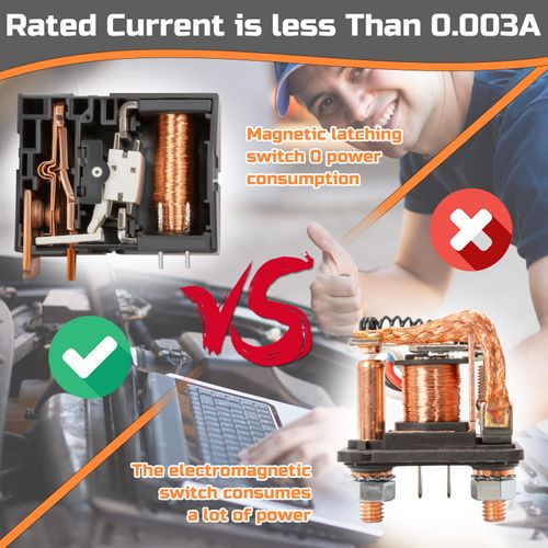 240 Amp Upgraded Remote Battery Disconnect Switch, Smart Voltage Monitoring Anti-Theft Battery Kill Switch to Avoid Parasitic Drain, Suitable for Car Truck and RV Vehicles